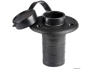 Basetta plastica nera incasso su piano 3 contatti