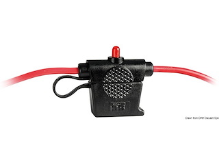 Portafusibili stagno con LED di allarme