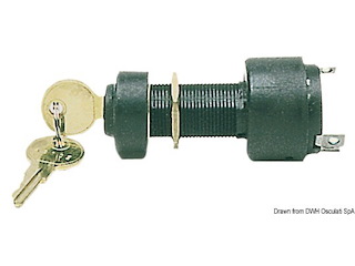 Chiave avviamento in nylon stagna