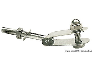 Gancetto inox per parabrezza