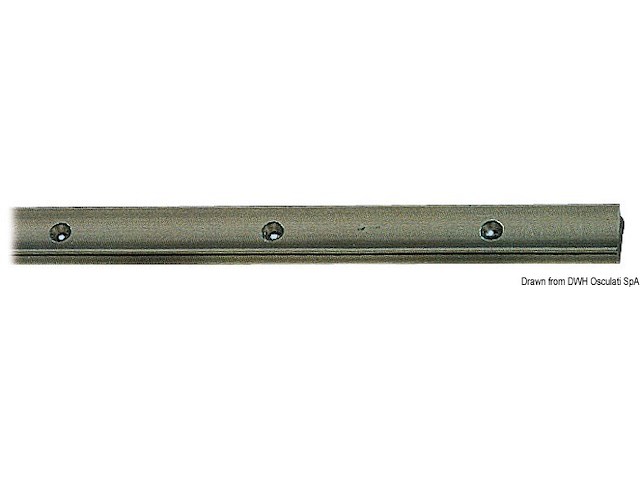 Rotaia anodizzata 25x16 mm 2 m