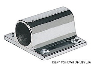 Boccola laterale ottone cromato 25 mm