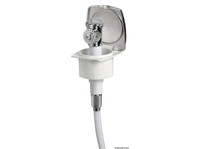 Doccetta New Edge Inox tubo PVC 2,5 m