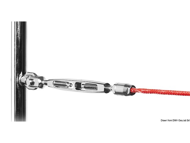 Tenditore canula aperta per draglie tessile Ø4 mm