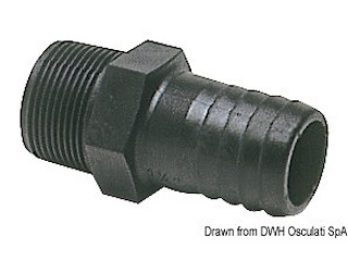 Portagomma nylon maschio 1/2"