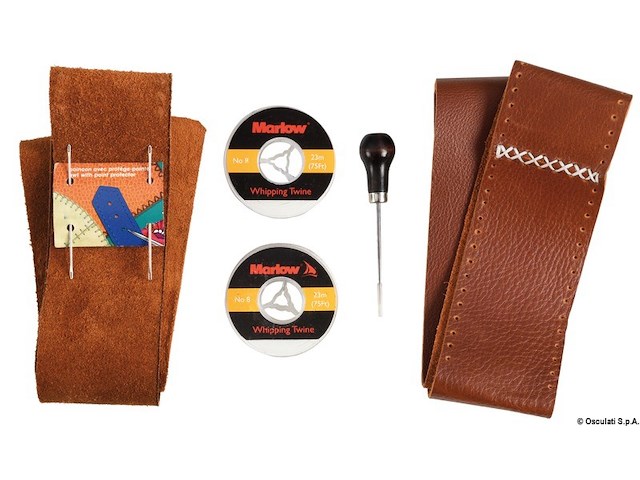 Kit Pelle Marrone per ruota timone