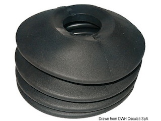 Soffietto in gomma per gancio