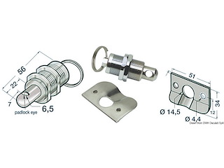 Chiusura gavoni inox lucchetto