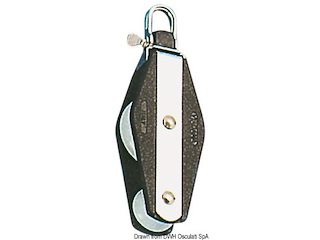 Bozzello 2 pulegge violino testa universale A