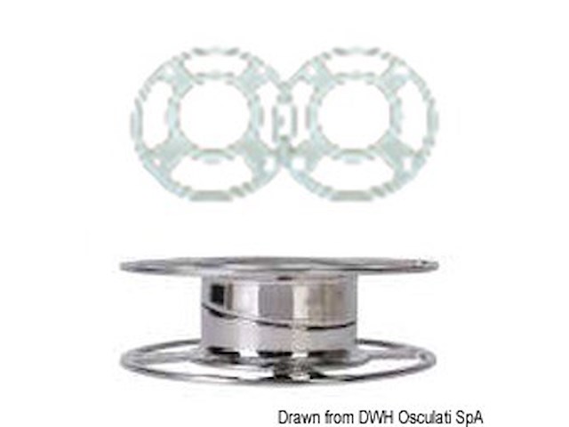 Base regolabile inox 0-5°