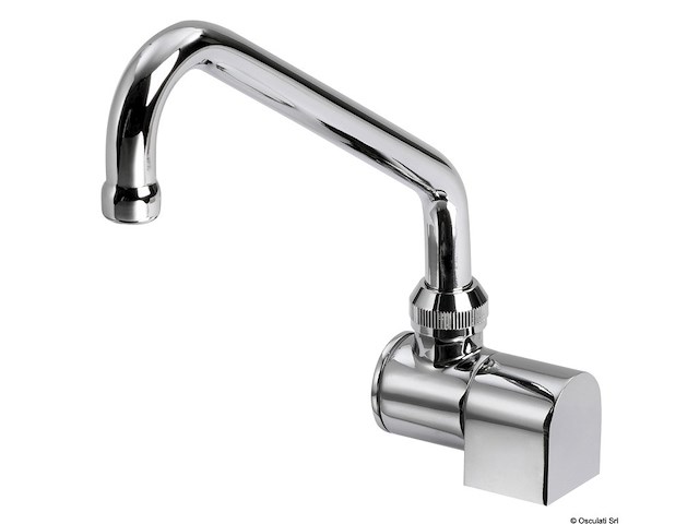 Beccuccio abbattibile in ottone cromato