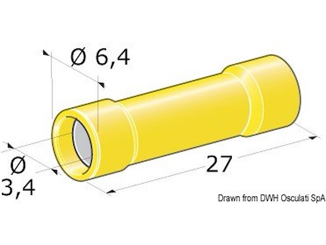 Spinotto giunzione femmina 2,5-6 mm²