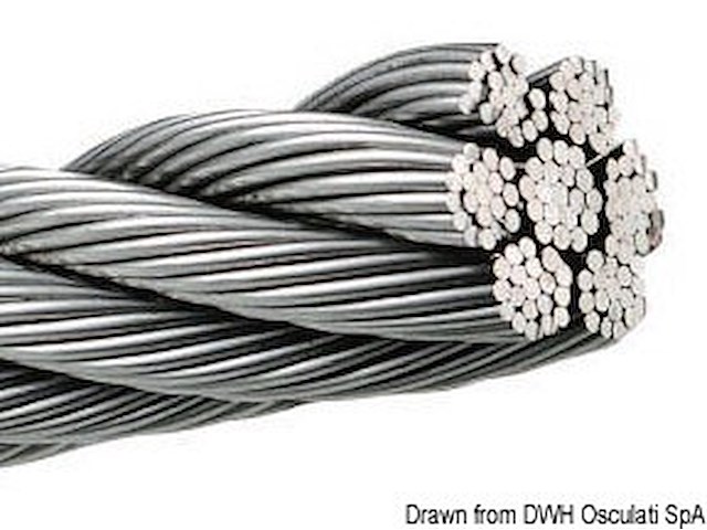 Cavo inox 133 fili 6 mm