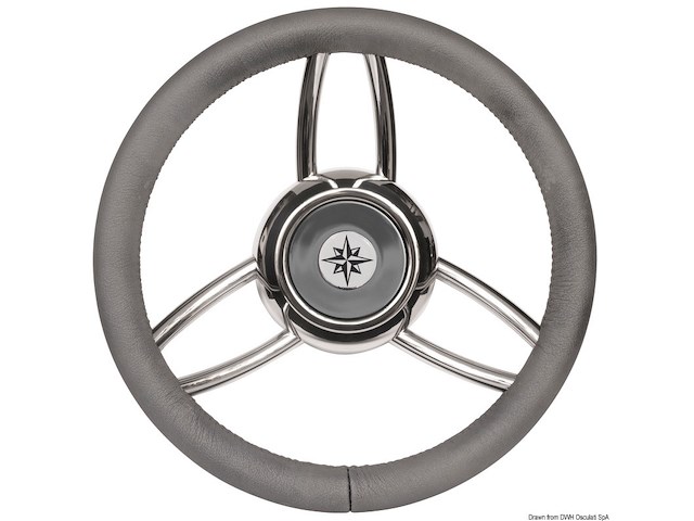 Volante Bliz poliuretano morbido grigio