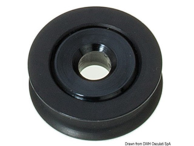 Puleggia in alluminio mm 34 per cime 5 mm