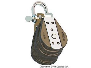 Bozzello sfere 2 pulegge grillo 8x28