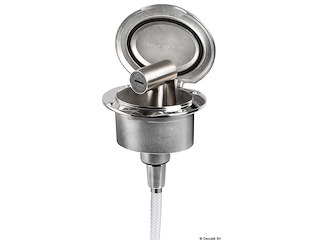 Box Elissa inox con doccia Tiger tubo PVC 4 m