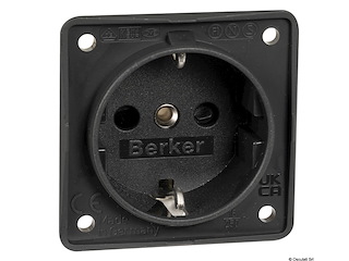 Presa schuko nero antracite