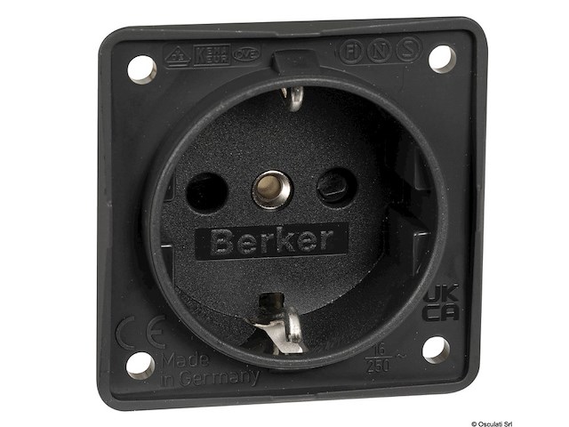 Presa schuko nero antracite