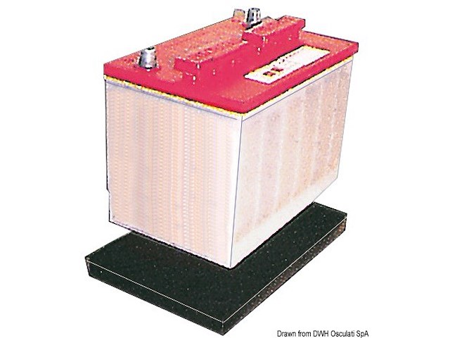 Vassoio in gomma per batteria piccolo