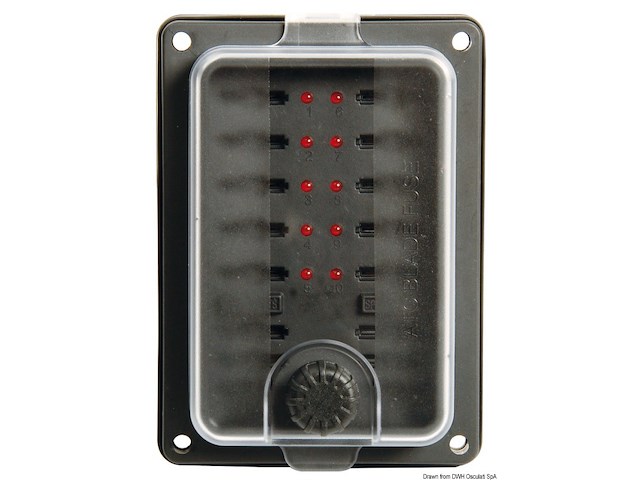 Scatola portafusibili lamellari 10 uscite