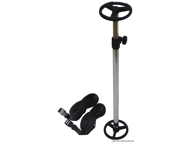 Supporto telescopico per teloni in alluminio