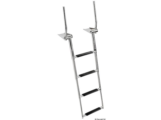 Scaletta telescopica 4 gradini con maniglie