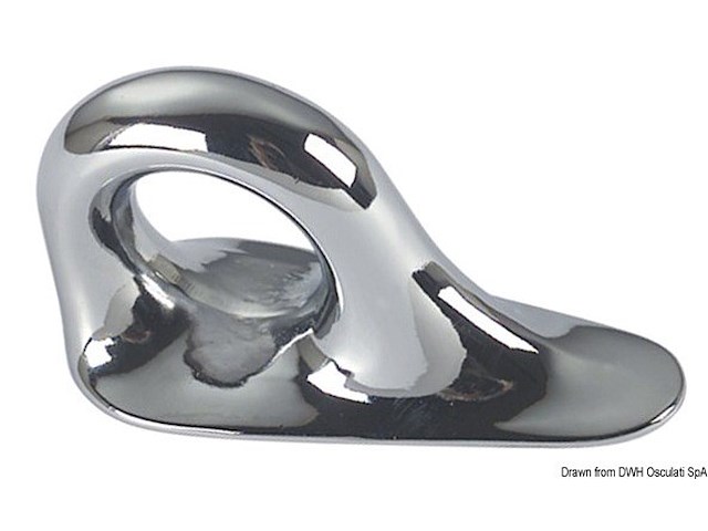 Anello trazione bronzo cromato 90 x 40 mm