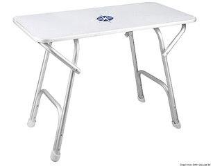 Tavolo pieghevole rettangolare 88x60 cm.