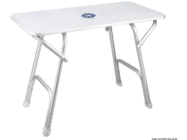 Tavolo pieghevole rettangolare 88x60 cm.