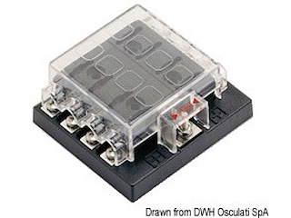 Box per 8 fusibili lamellari