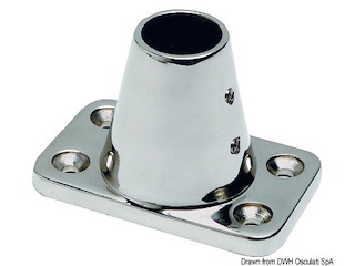 Base per candelieri inclinata 7°