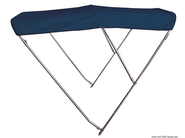 Tendalino 3 archi Inox alto cm 170/180 blu