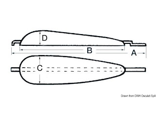 Anodo da saldare 2500 g Alluminio