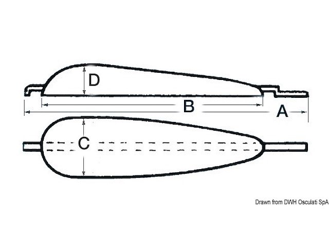 Anodo da saldare 2500 g Alluminio