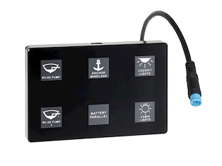 Pannello elettrico touch 6 interr.