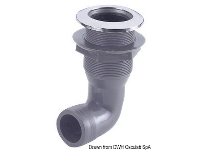 Scarico a mare 90° 1" 1/2