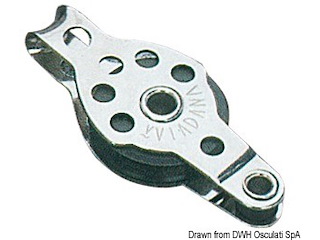 Bozzello 1 puleggia arricavo 6x25