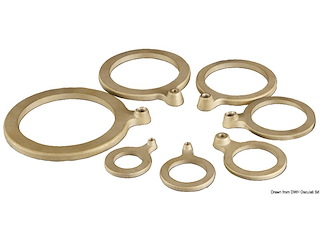 Rondella in ottone 1" 1/2 con attacco cavo massa