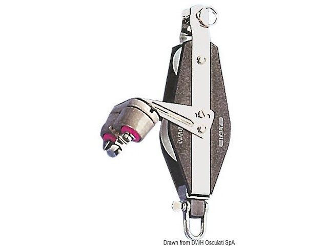 Bozzello 2 pulegge violino strozzascotte B con arricavo