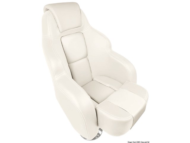 Sedile anatomico imbottito con Flip UP RS56 bianco