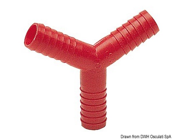 Raccordo nylon a Y mm 14