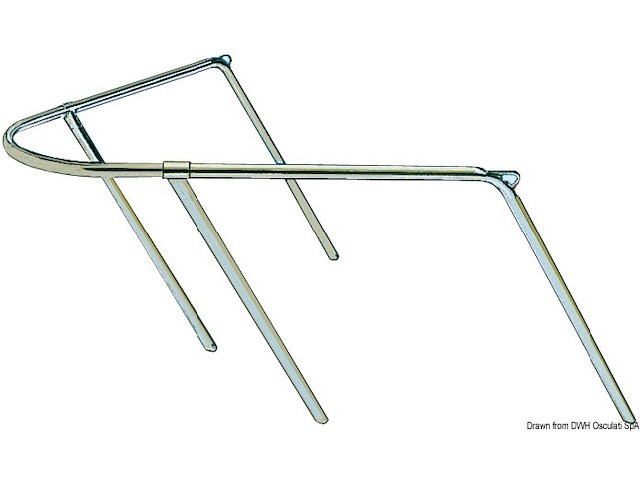 Pulpito prua inox 80x90x45 cm