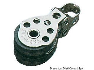 Bozzello 2 pulegge 6x25