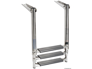 Scaletta telescopica per plancetta con tubi ovali