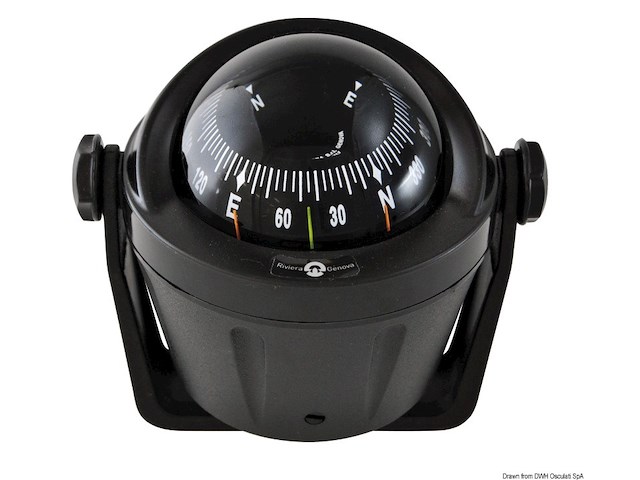 Bussola compatta Idra con rosa nera