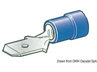 Faston maschio isolati 1-2,5 mm²