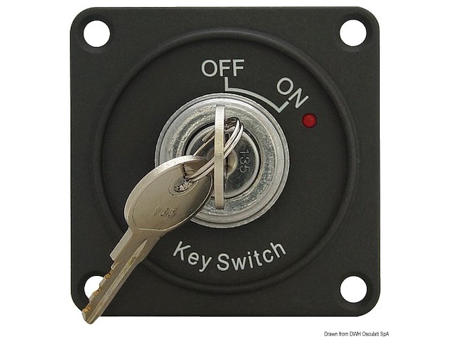 Interruttore ON-OFF con chiave e LED