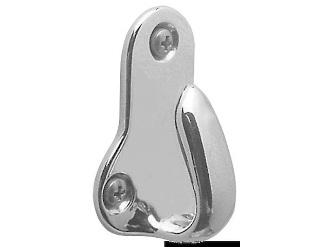 Gancetto ottone cromato 45x33 mm