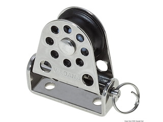 Bozzello verticale pivotante Ø mm 22 per cime mm 6